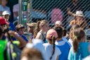  Participation of young Top Tennis players.  – Tennis party of young players, during the course of the WTA. Top Tennis facilities, Barcelona, Spain.