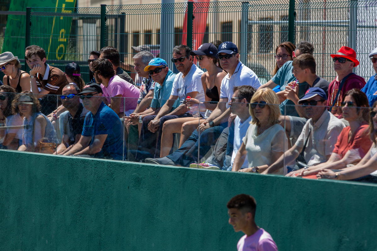 Audience waching the matches at Top Tennis facilities.