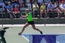  Elitsa KOSTOVA .   – Elisa Kostova heating the forehand during the final  WTA 25.000$ Arcadi Manchon.