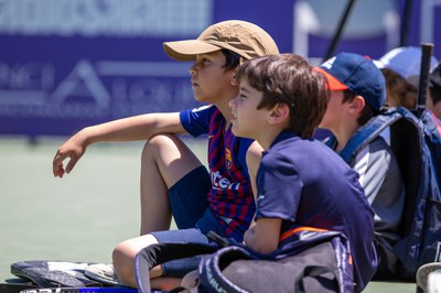 Alumnos de la Escuela de Tenis de Top Tennis.