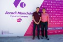  Visita de Javier Soler durante el desarollo del Torneo.  – Javier Soler Director Deportivo de la Federación Española junto Arcadi Manchon Director del Torneo.